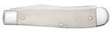 U.S. Army Embellished Smooth Natural Bone Trapper Knife Closed