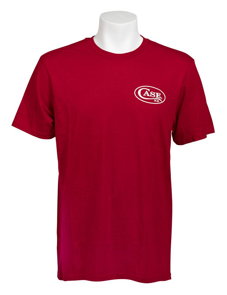 Front view of Red T-Shirt with Case Logo