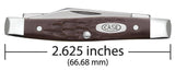 Brown Synthetic Small Pen Knife Dimensions
