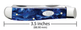 Blue Pearl Kirinite® Mini Trapper Knife Dimensions