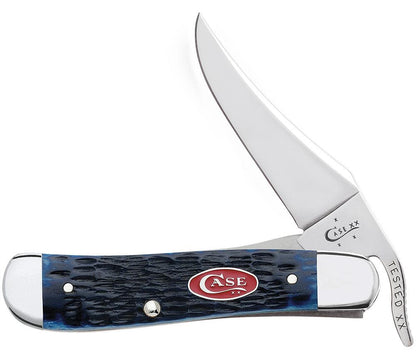 Rogers Jig Navy Blue Bone Russlock® Knife Front View