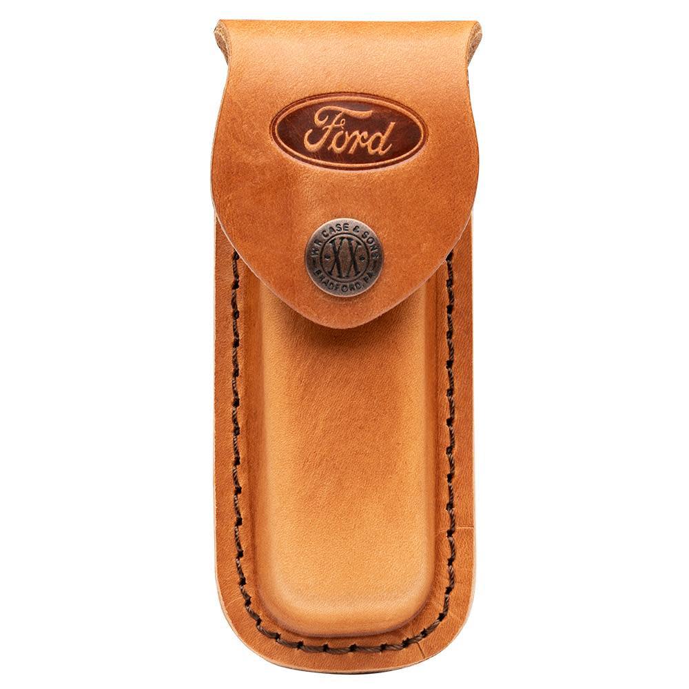 Front View of Genuine Leather Brown Ford Sheath
