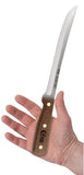 Household Cutlery 9" Slicing Knife (Solid Walnut) in Hand