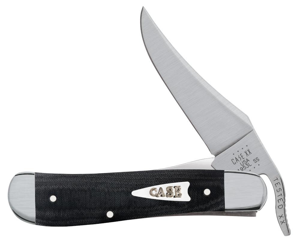 Smooth Black Micarta® Russlock® Knife