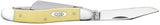Yellow Synthetic CV Medium Stockman Knife with 1 blade open