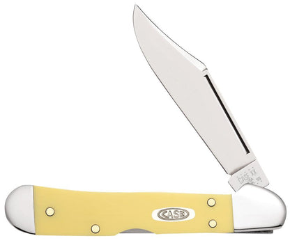 Yellow Synthetic CS Mini CopperLock® Knife Front View