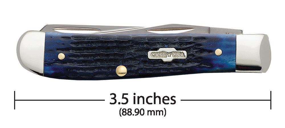 Rogers Corn Cob Jig Blue Bone Mini Trapper Knife Dimensions