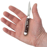 Brown Synthetic Peanut Knife in Hand