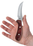 Smooth Rosewood Ridgeback® Hunter Knife in Hand
