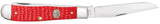BSA® Standard Jig Red Synthetic Trapper Knife Open