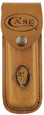 Front View of the Brown Large Sheath with Job Case Imprint