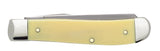 Yellow Synthetic Mini Trapper Knife Closed