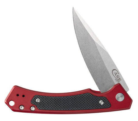 Red Anodized Aluminum G-10 Marilla® Knife Open