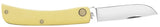 Yellow Synthetic CS Sod Buster Jr® Knife Open