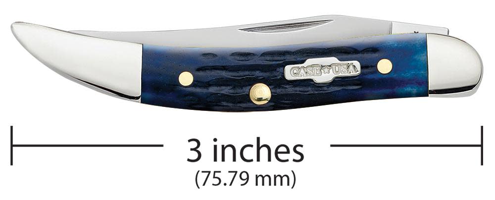 Blue Bone Rogers Corn Cob Jig Small Texas Toothpick Knife Dimensions