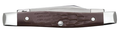 Brown Synthetic Small Pen Knife Closed