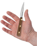 Household Cutlery 3" Spear Point Paring Knife (Solid Walnut) in Hand