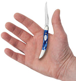 Blue Pearl Kirinite® Small Texas Toothpick Knife in Hand