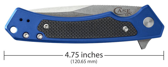 3.5 Metal Detectable Mini Parer Knife, Plain Edge - Blue - PKN101D/B