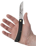 Jet-Black Synthetic Sod Buster® Knife in Hand