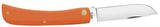 Orange Synthetic Sod Buster Jr® Knife Open