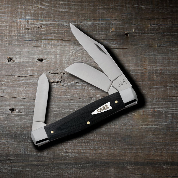 Case Large Stockman Knife Black Micarta 23132