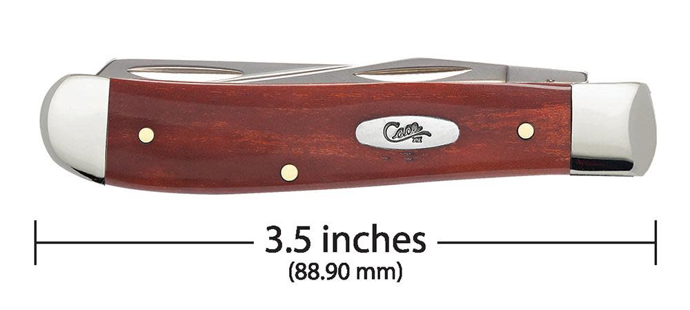 Smooth Chestnut Bone Mini Trapper Knife Closed