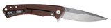 Dark Brown Anodized Aluminum Marilla® Back of Knife Open