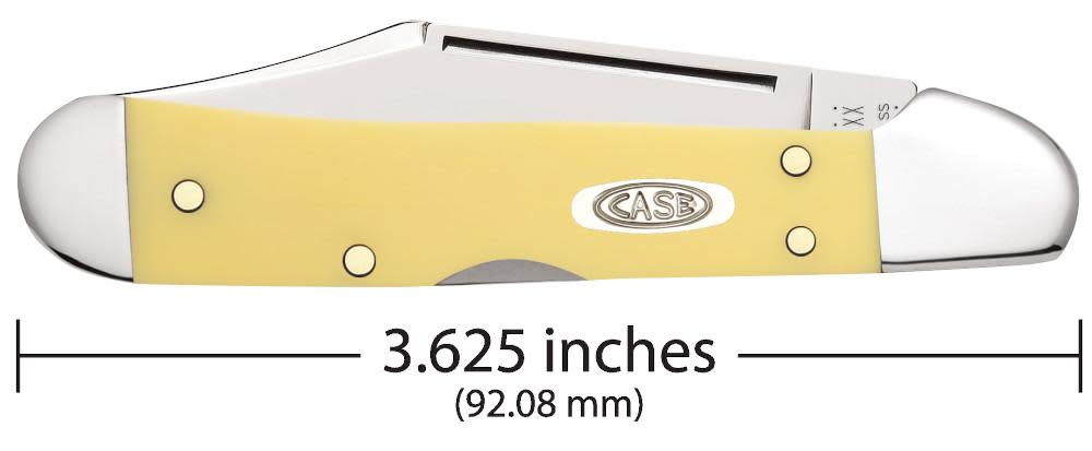 Yellow Synthetic CS Mini CopperLock® Knife Dimensions