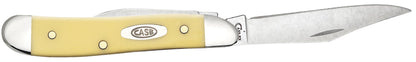 Yellow Synthetic CS Peanut Knife Open