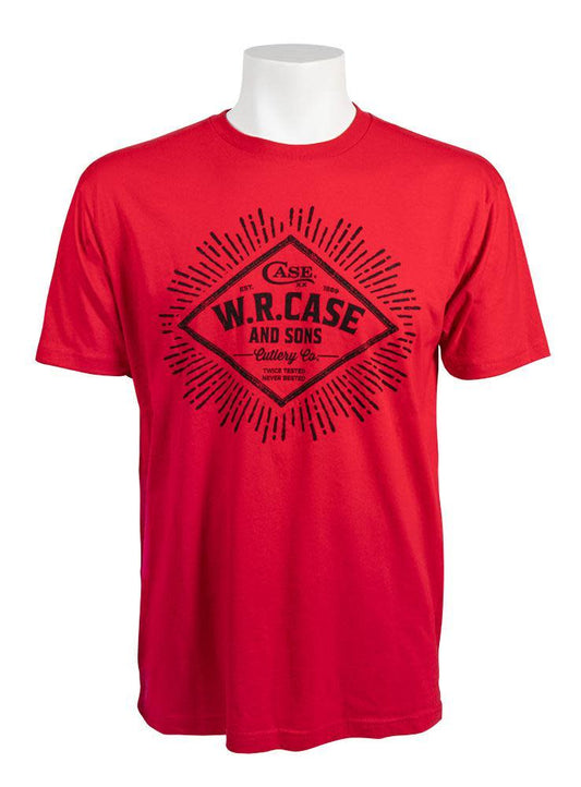 Front view of Red T-Shirt with Case Logo