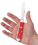 BSA® Standard Jig Red Synthetic Trapper Knife in Hand