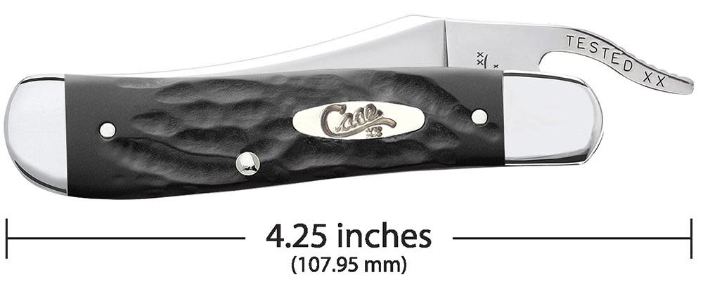 Jigged Rough Black® Synthetic Russlock® Knife Dimensions