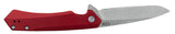 Red Anodized Aluminum Kinzua® Knife Open (Front)