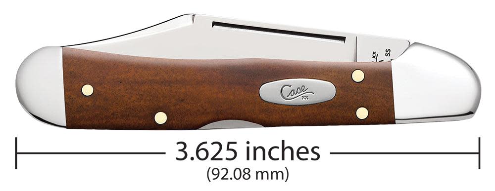 Smooth Chestnut Bone Mini CopperLock® Knife Dimensions