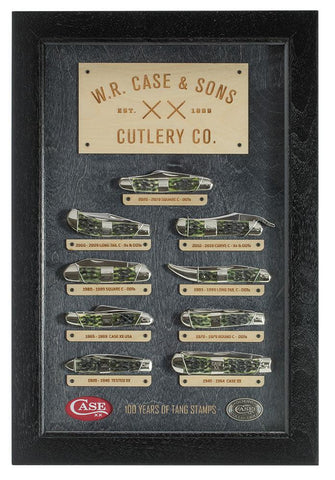 Tang Stamp Series Olive Green Bone Mint Set in wooden display box