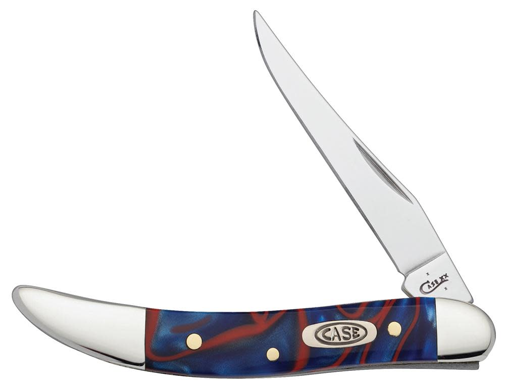 Patriotic Kirinite Small Texas Toothpick Knife Front View