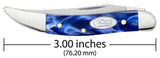Blue Pearl Kirinite® Small Texas Toothpick Knife Dimensions