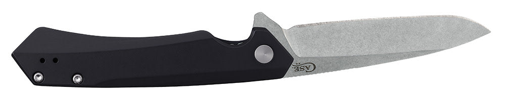 Black Anodized Aluminum Kinzua® Knife Open (Front)