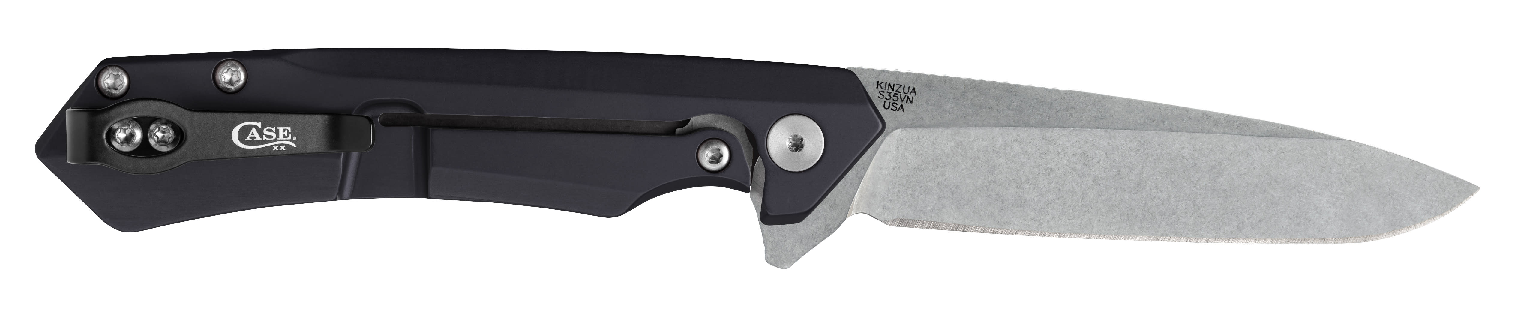 Embellished Black Anodized Aluminum Kinzua® Knife Open