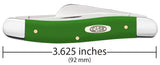 Smooth Green Synthetic Medium Stockman  Knife Dimensions