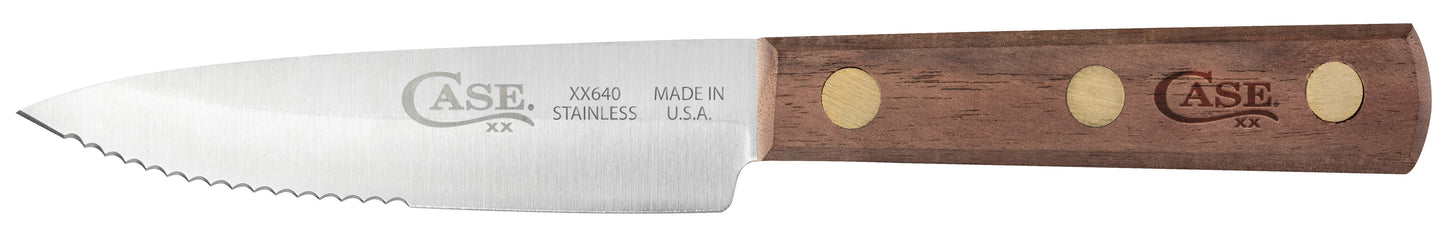 Household Cutlery 8" Slicing Knife (Solid Walnut) Side View