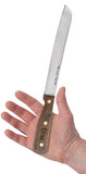 Household Cutlery 8" Bread Knife (Solid Walnut) in Hand