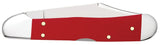 Chevrolet® Embellished Red Synthetic Smooth Mini CopperLock® Knife Closed