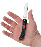 Rogers Jig Navy Blue Bone Sod Buster Jr® Knife in Hand