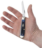 Rogers Corn Cob Jig Blue Bone Mini Trapper Knife in Hand