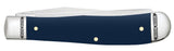 U.S. Air Force™ Embellished Smooth Navy Blue Synthetic Trapper Knife Closed