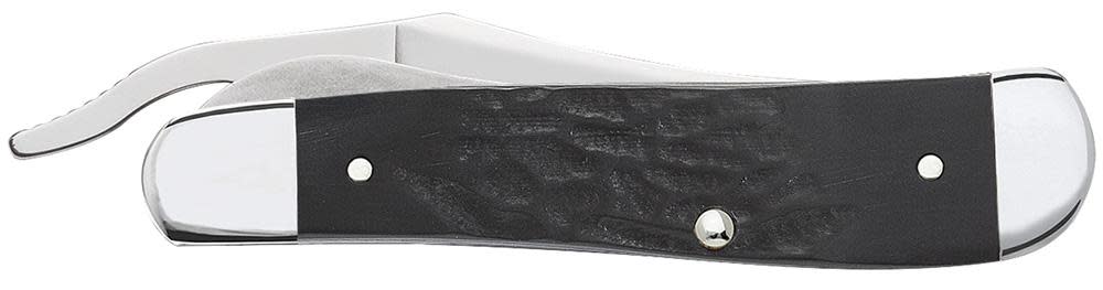 Jigged Rough Black® Synthetic Russlock® Knife Closed