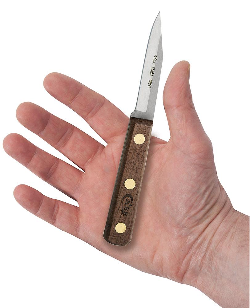 Household Cutlery 3" Clip Point Paring Knife (Solid Walnut) in Hand