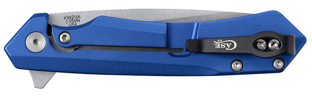 Blue Anodized Aluminum Kinzua® Knife Closed